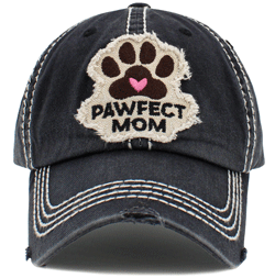CHARCOAL PAWFECT MOM HAT