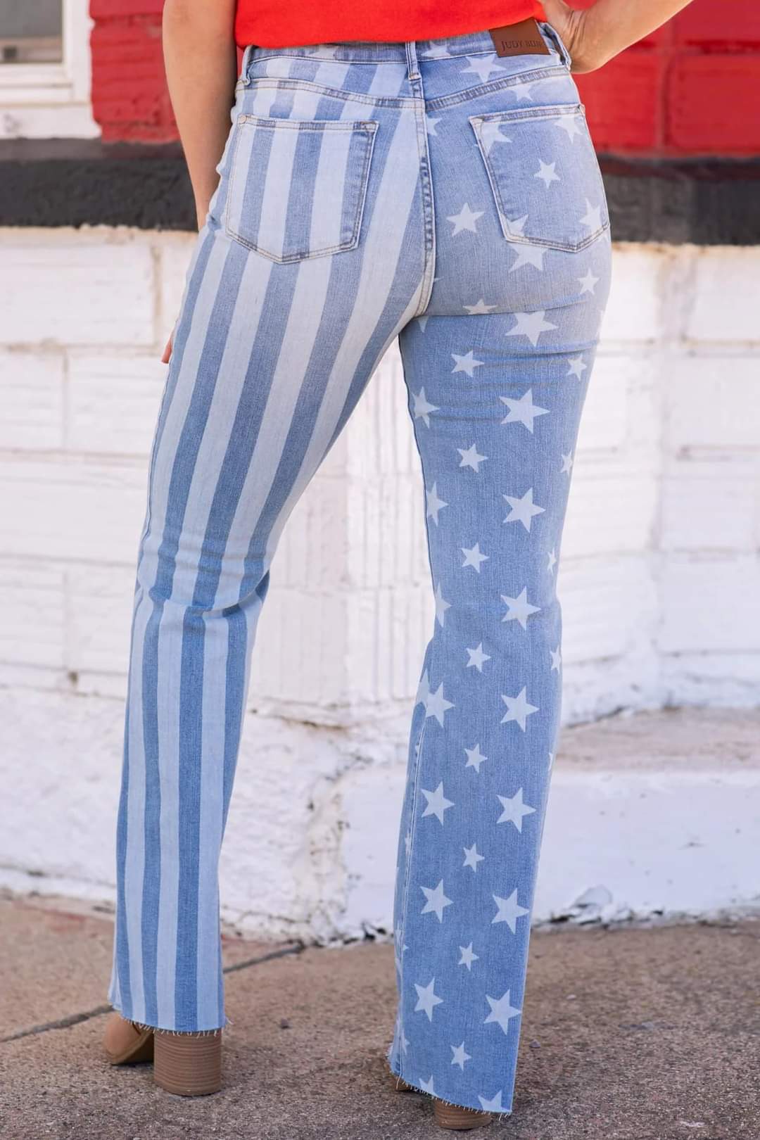 JUDY BLUE STARS AND STRIPES FLARE