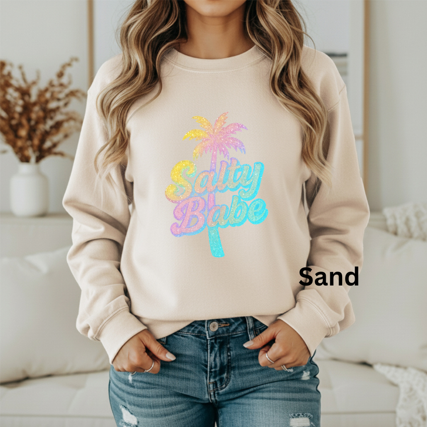 SALTY BABE GRAPHIC SWEATSHIRT
