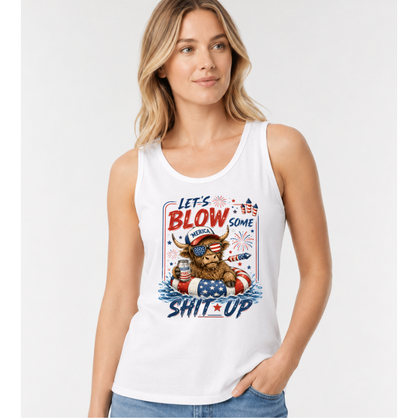 FINAL SALE TANK*** BLOW SOME S*** UP HIGHLAND