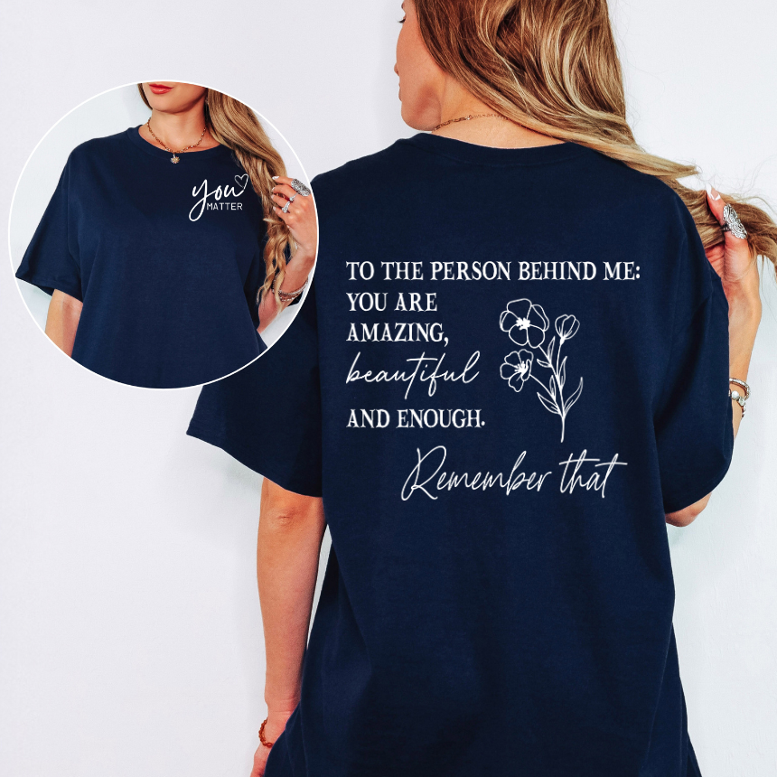 'YOU ARE AMAZING' FLORAL PRINT GRAPHIC TEE