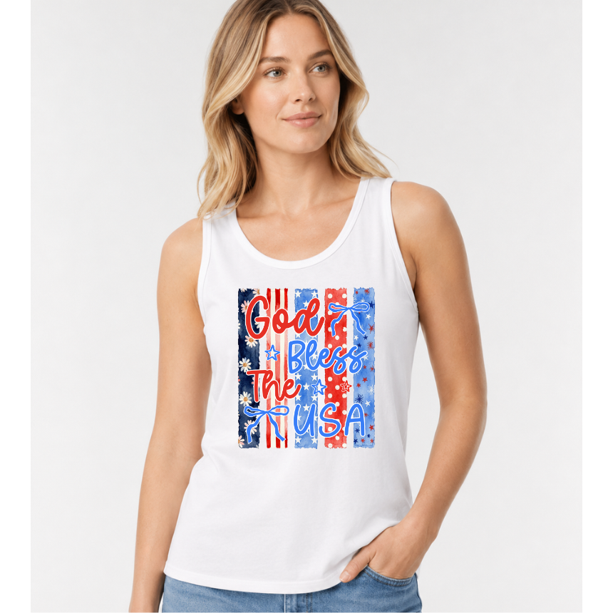 FINAL SALE TANK*** GOD BLESS THE USA