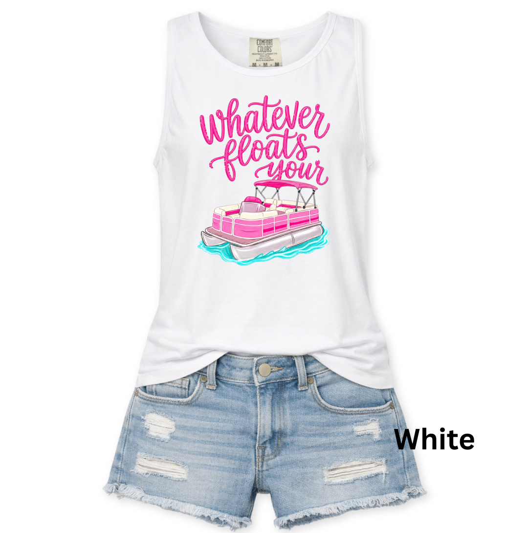 WHATEVER FLOATS YOUR BOAT - COMFORT COLORS TANK - S-3XL