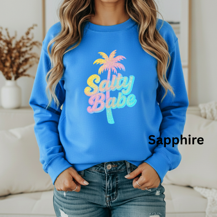 SALTY BABE GRAPHIC SWEATSHIRT