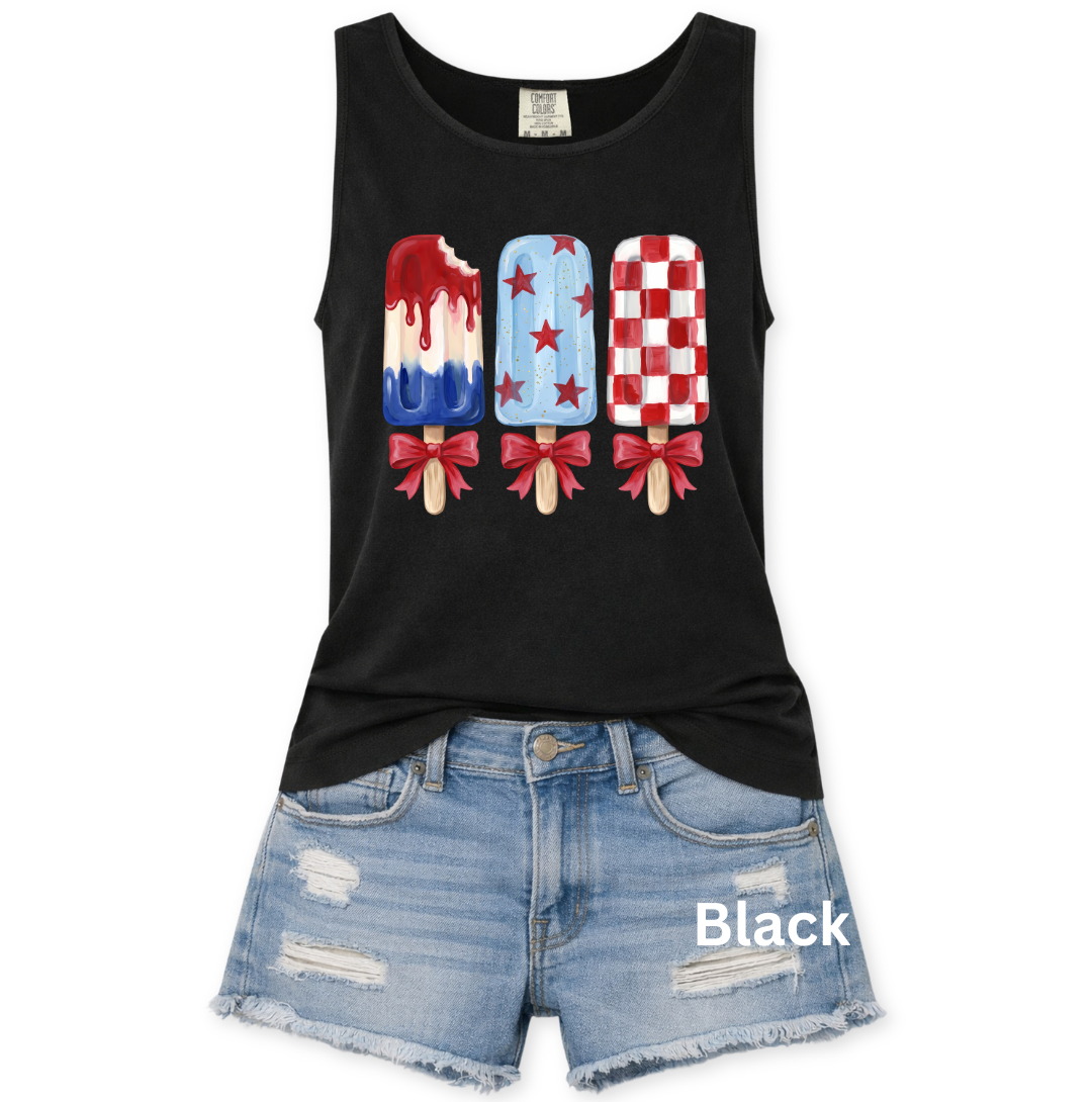 RED/WHITE/BLUE POPSICLE GRAPHIC TANK