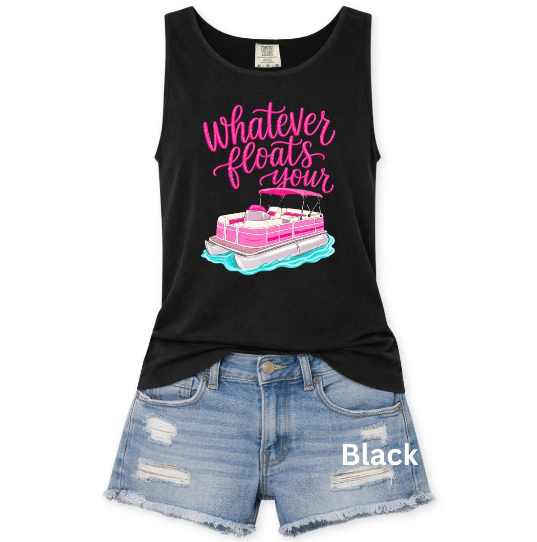 WHATEVER FLOATS YOUR BOAT - COMFORT COLORS TANK - S-3XL
