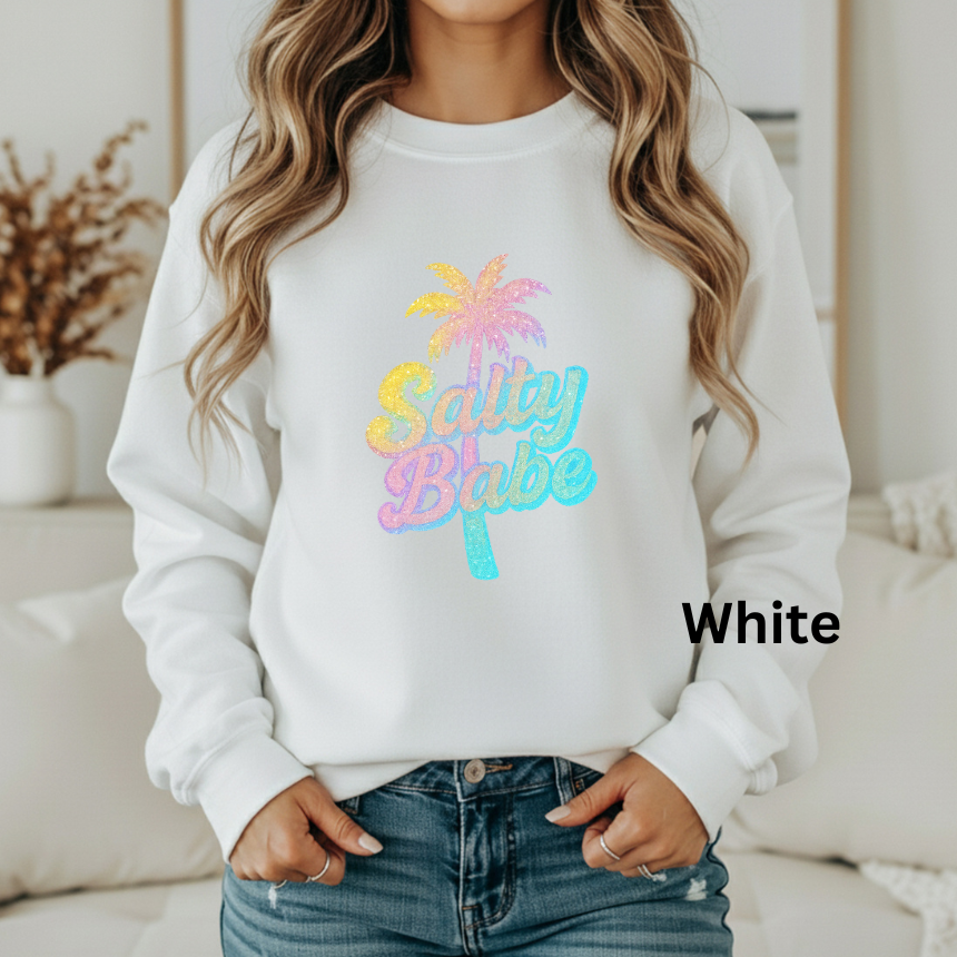 SALTY BABE GRAPHIC SWEATSHIRT
