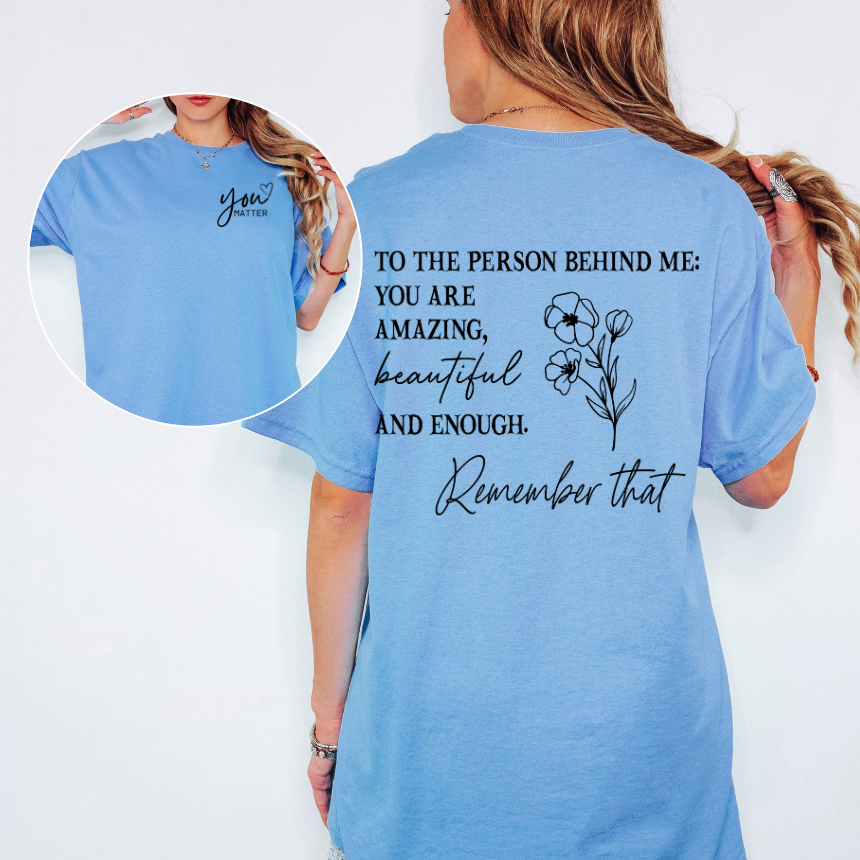 'YOU ARE AMAZING' FLORAL PRINT GRAPHIC TEE