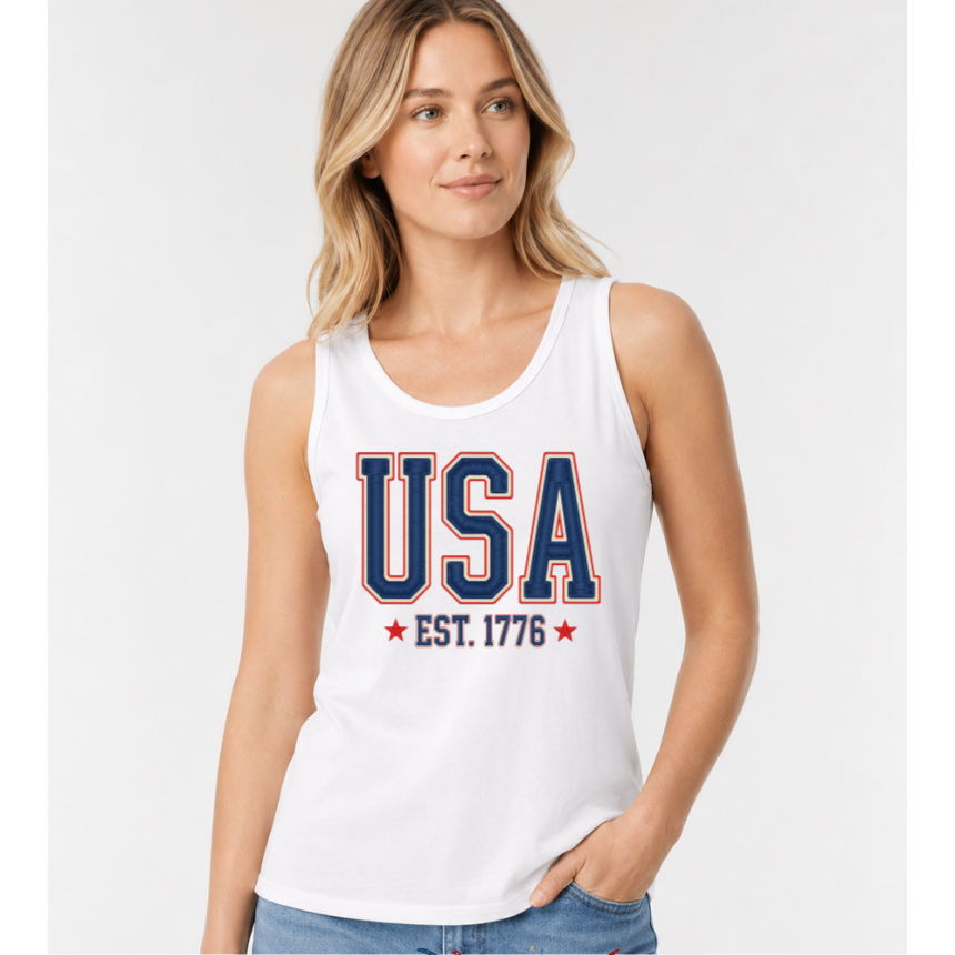 FINAL SALE TANK*** USA EST 1776