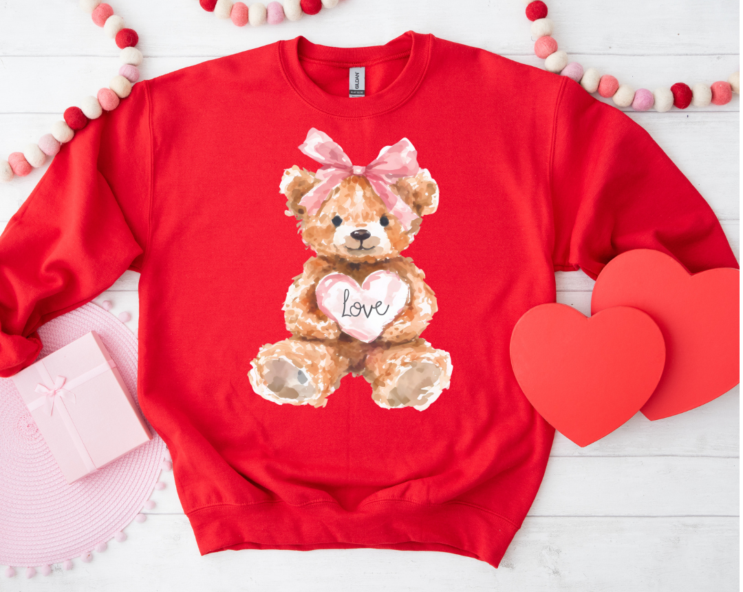 TEDDY BEAR GRAPHIC SWEATSHIRT