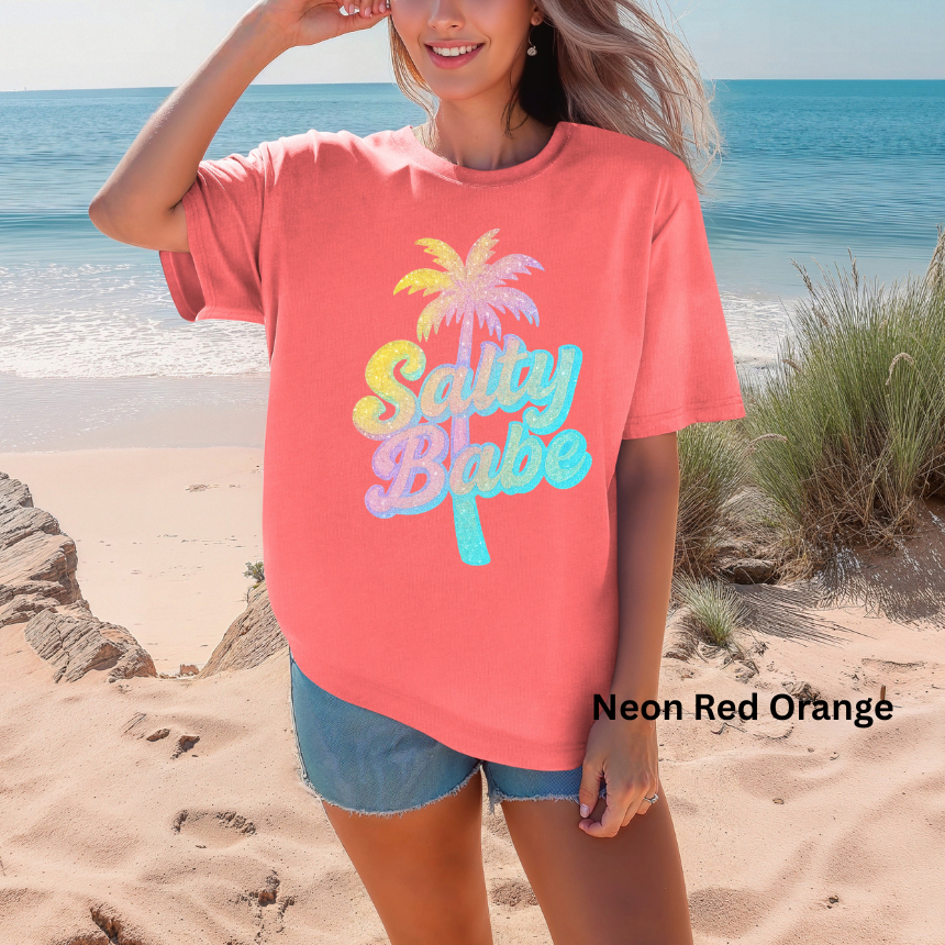 SALTY BABE GRAPHIC TEE - COMFORT COLORS