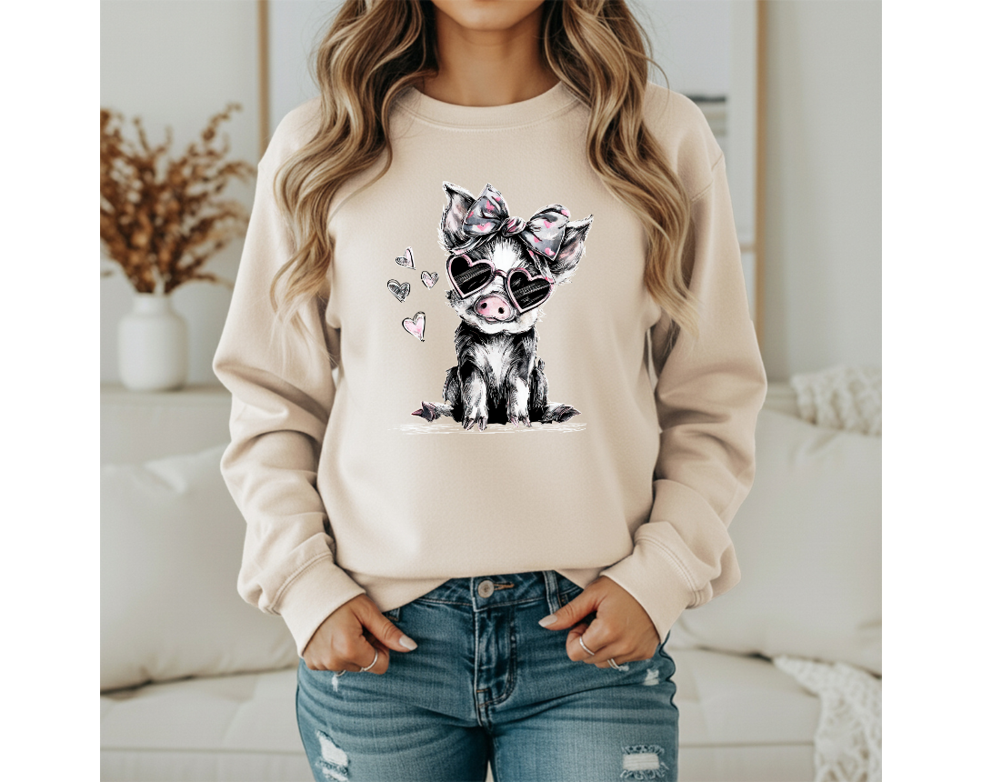 VALENTINE PIG SWEATSHIRT
