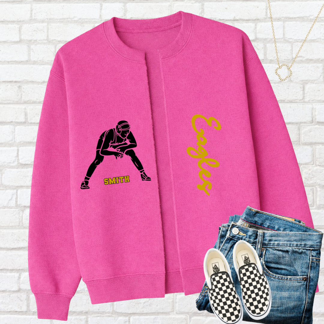 WRESTLING Custom Split Cardigan
