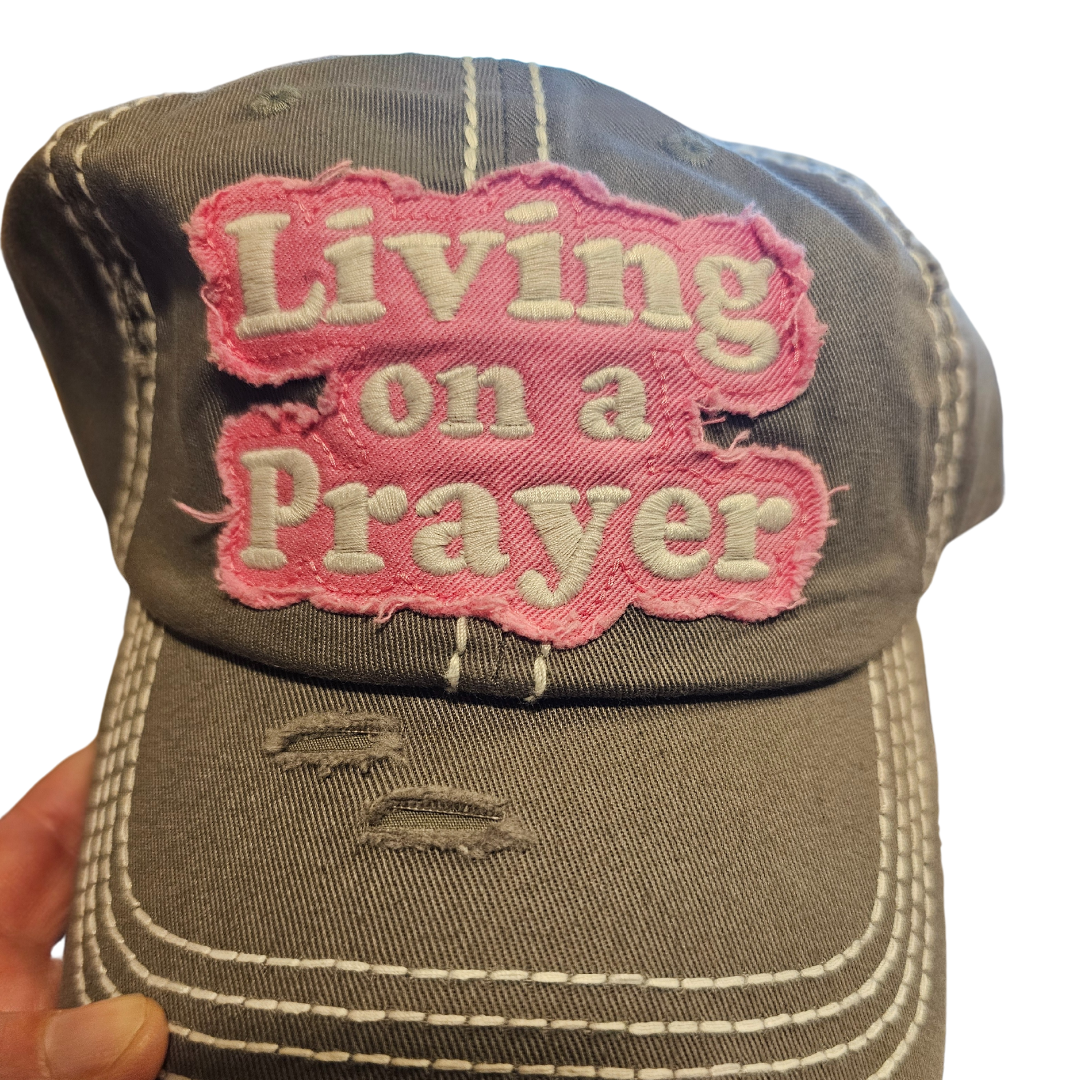 GREY LIVING ON A PRAYER HAT