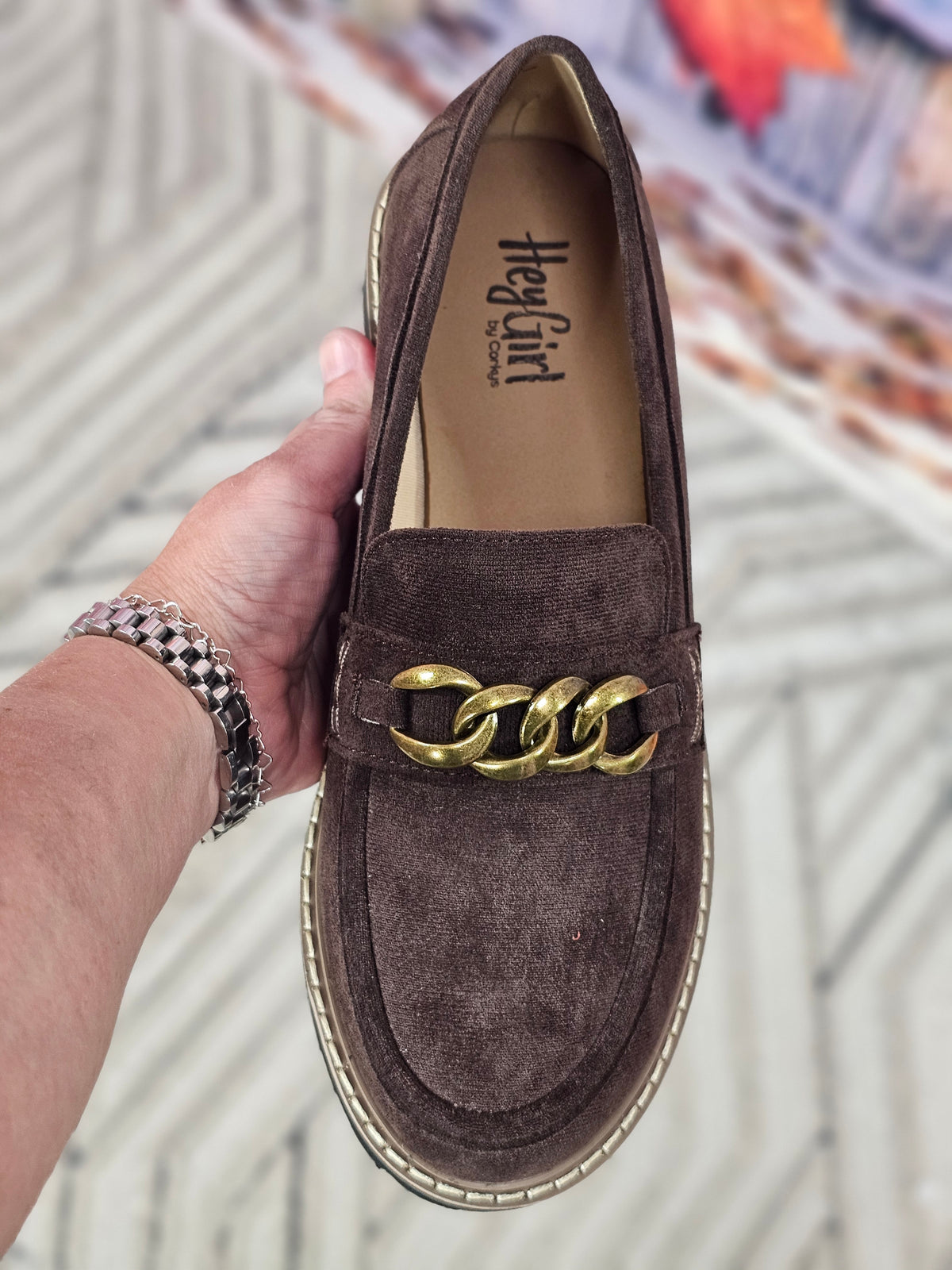 CORKYS LITERALLY CHOCOLATE FAUX SUEDE LOAFER