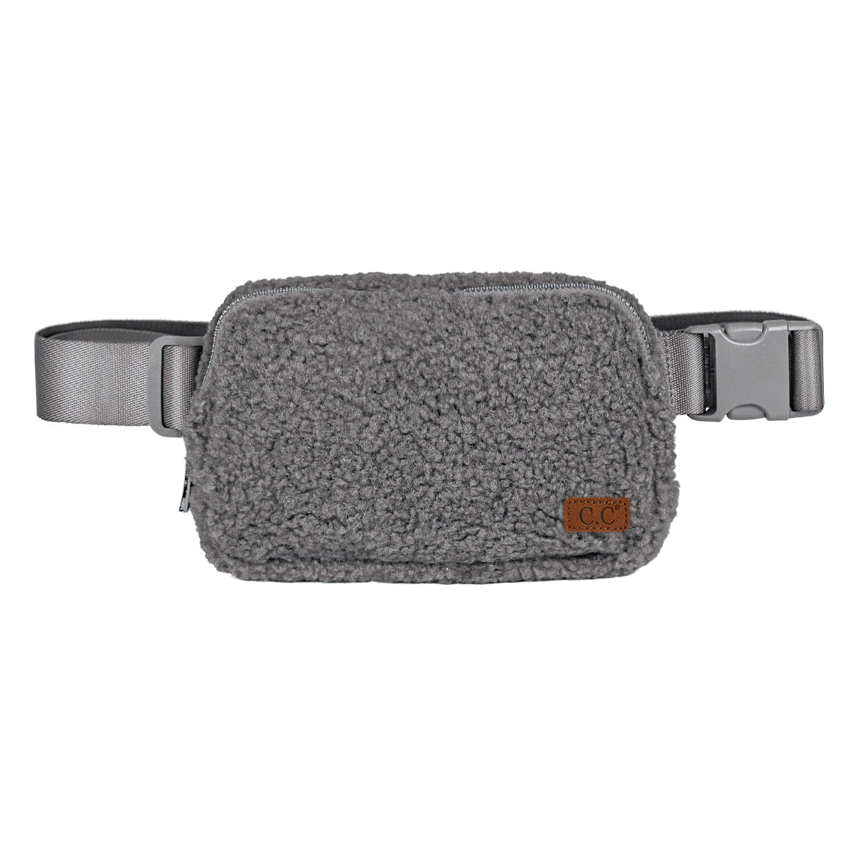 LT GREY SHERPA CC BUM BAG