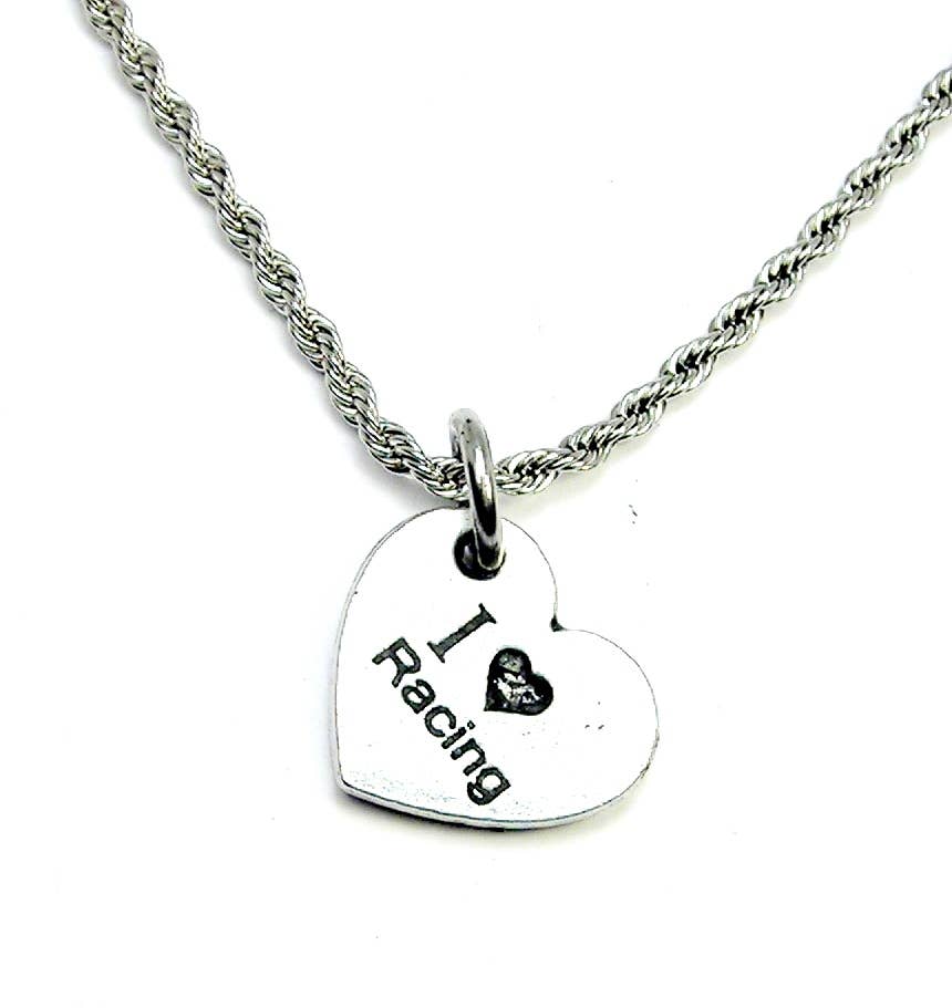 Chubby Chico Charms - I Love Racing 20" Rope Necklace Cars