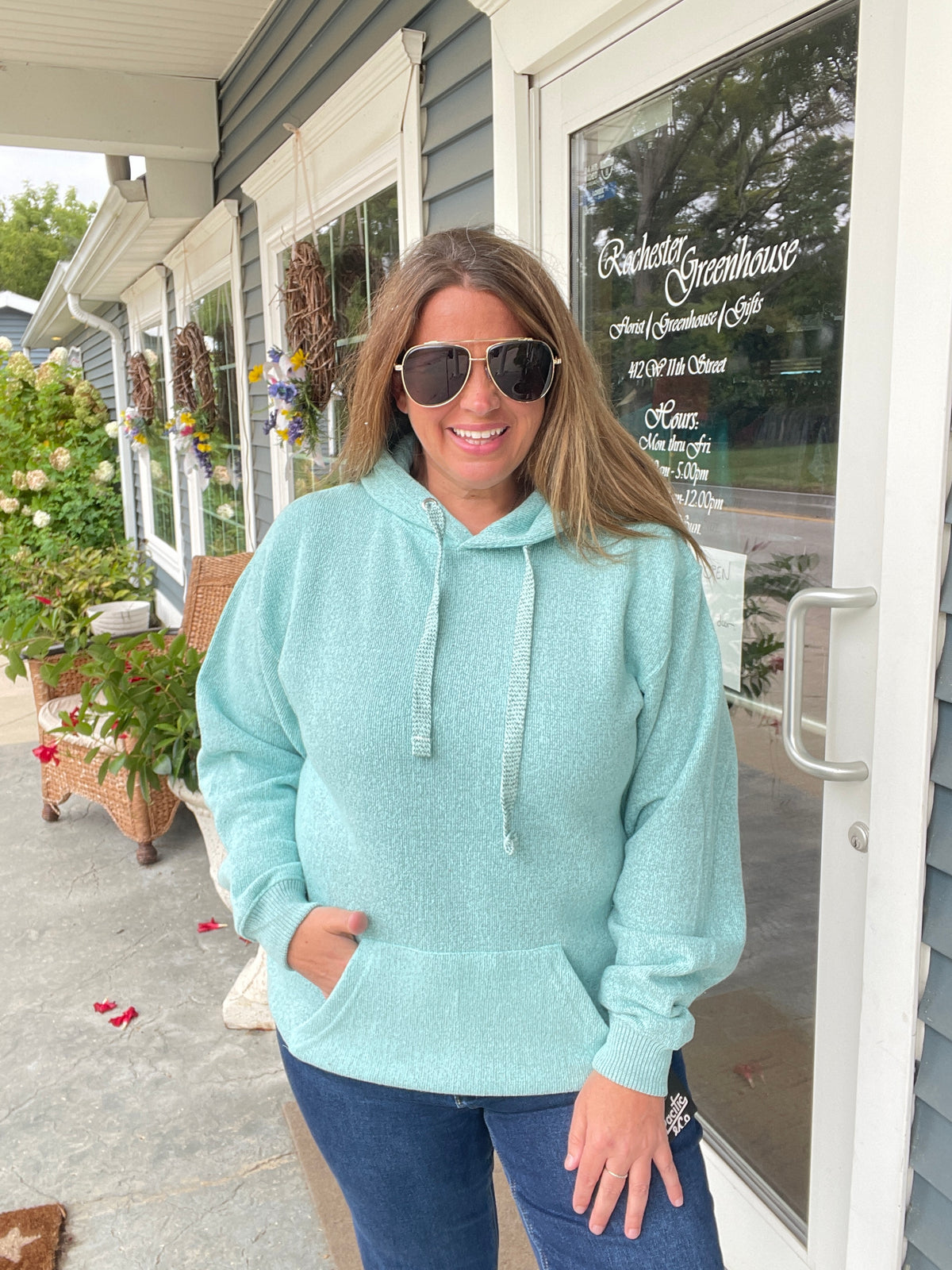 SEAGRASS  Nantucket Fleece Hooded Pullover