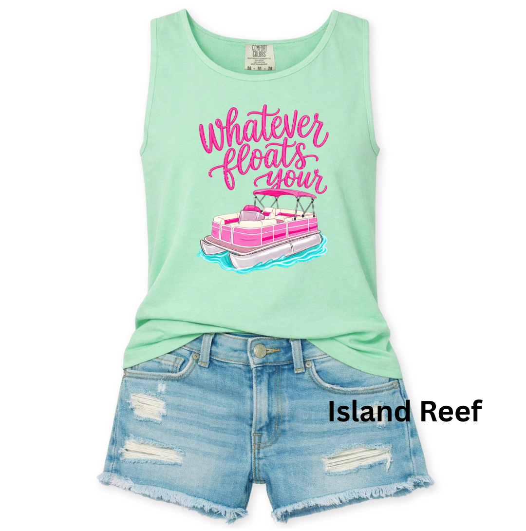 WHATEVER FLOATS YOUR BOAT - COMFORT COLORS TANK - S-3XL