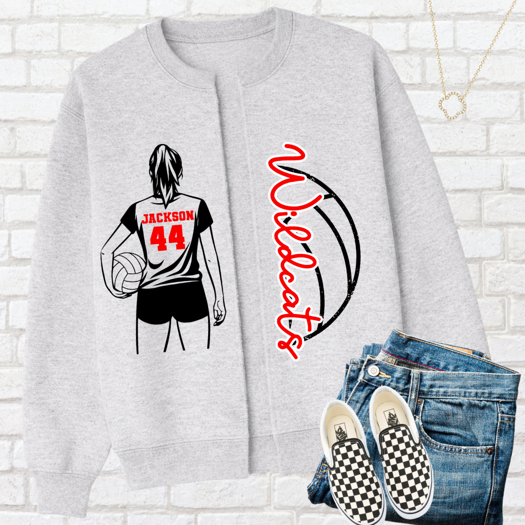 VOLLEYBALL Custom Split Cardigan