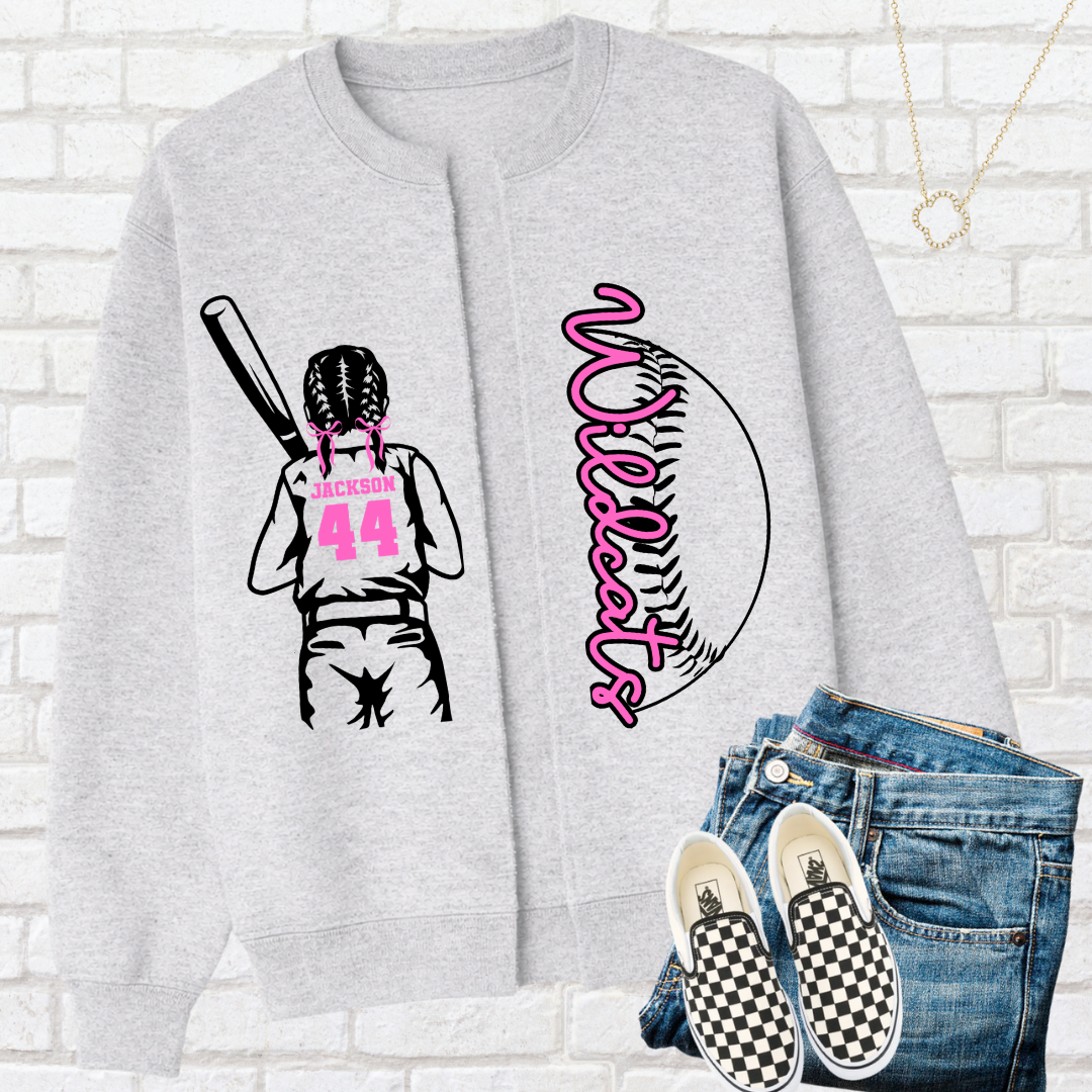 SOFTBALL OR BASEBALL Custom Split Cardigan