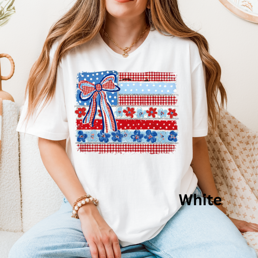 BOW FLAG GRAPHIC TEE