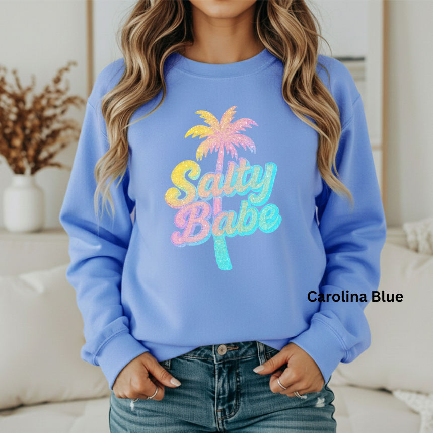 SALTY BABE GRAPHIC SWEATSHIRT