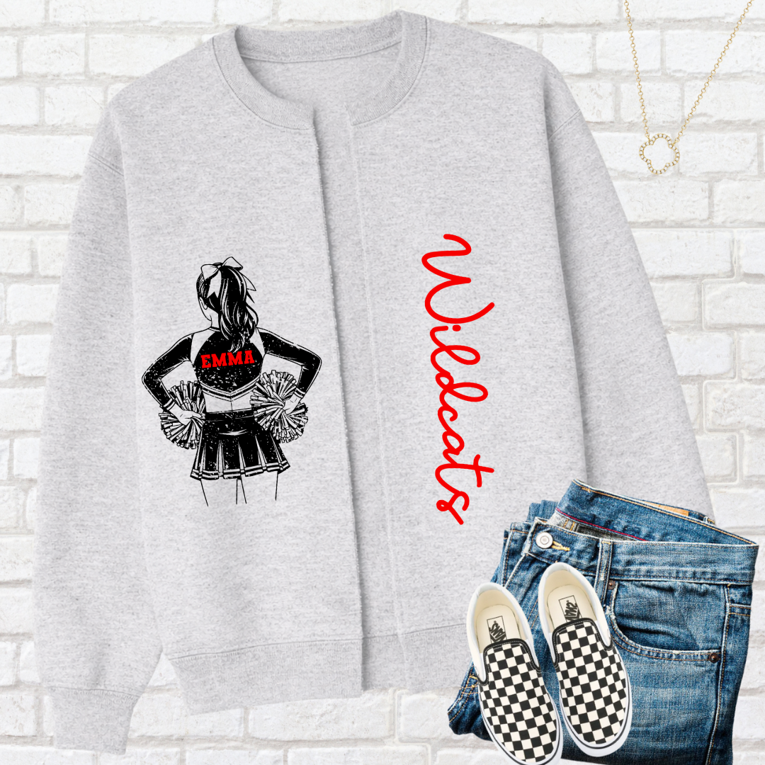 CHEERLEADING Custom Split Cardigan