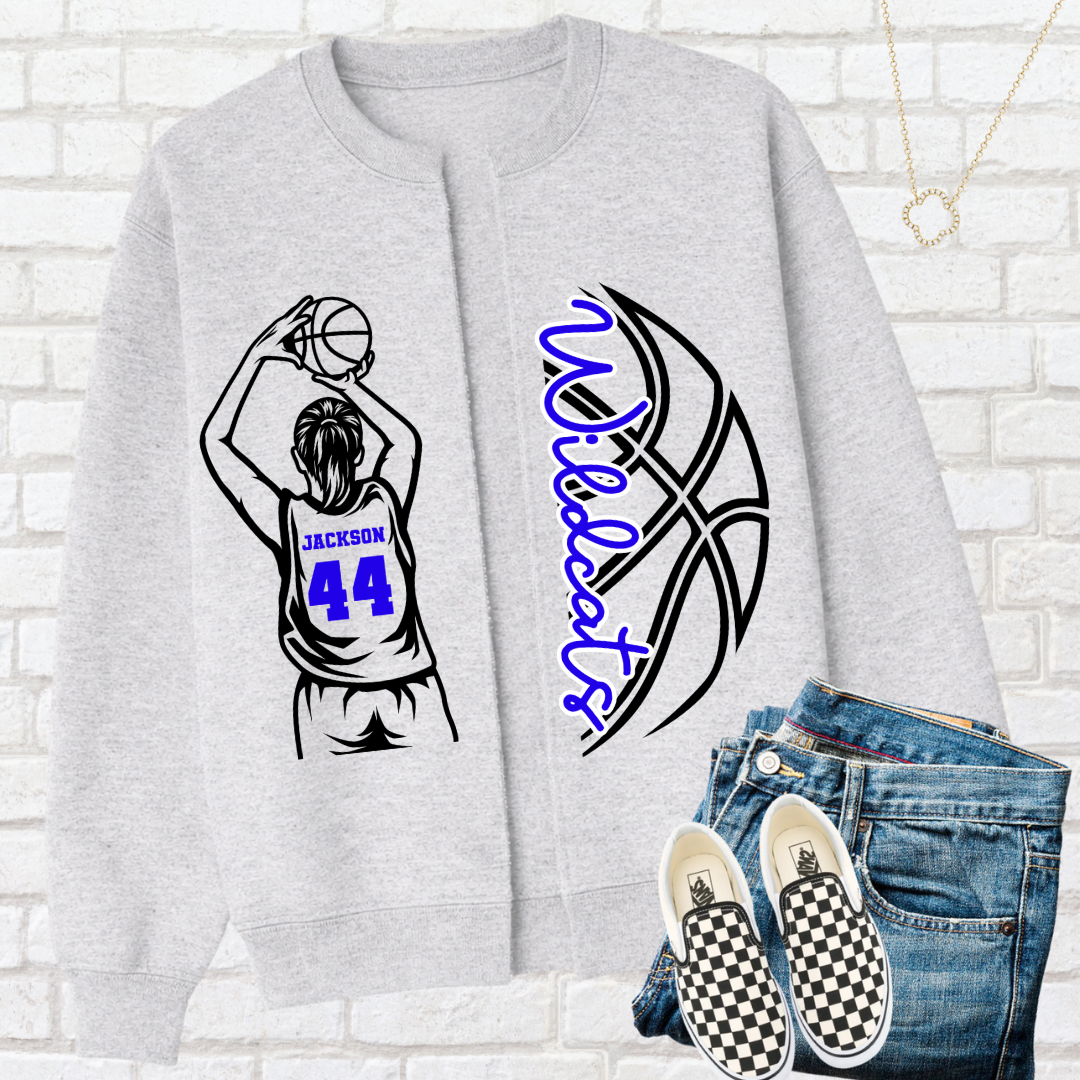 BASKETBALL GIRL OR BOY Custom Split Cardigan