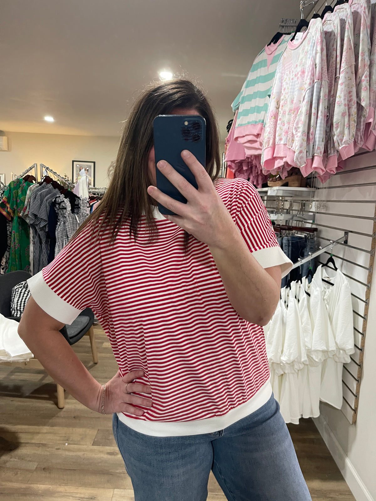 RUBY STRIPED KNIT TOP