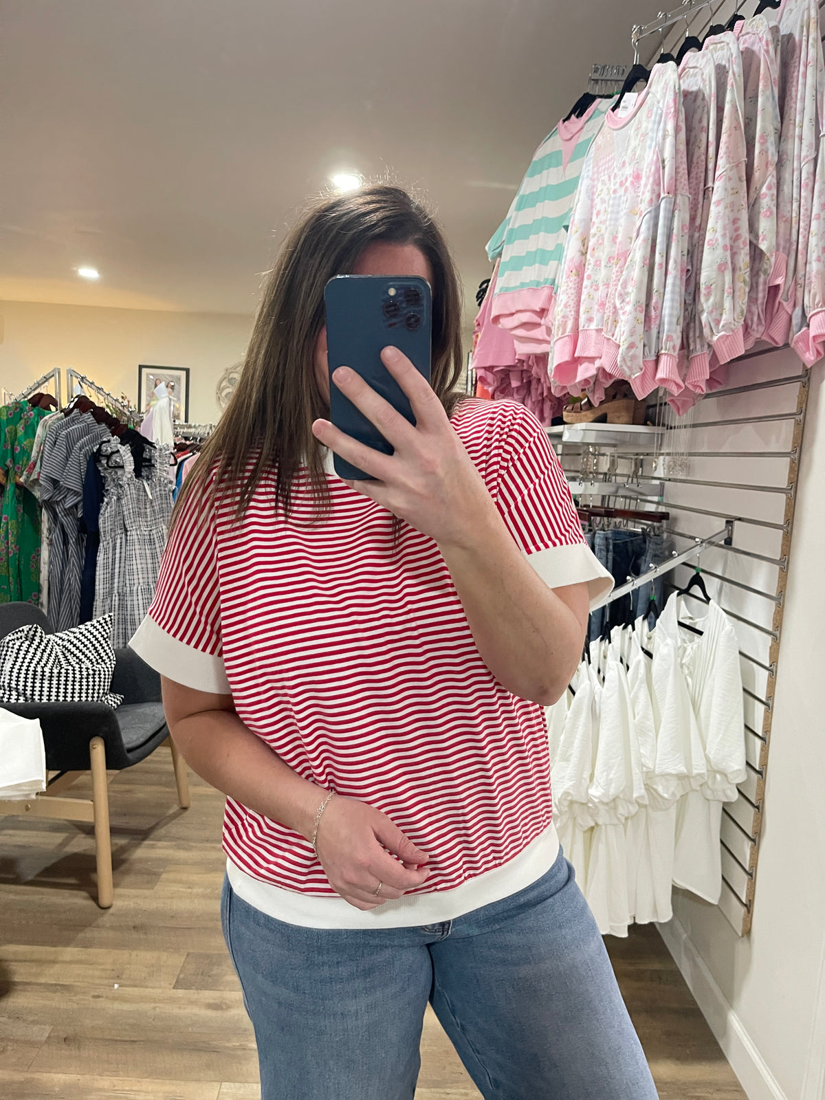 RUBY STRIPED KNIT TOP