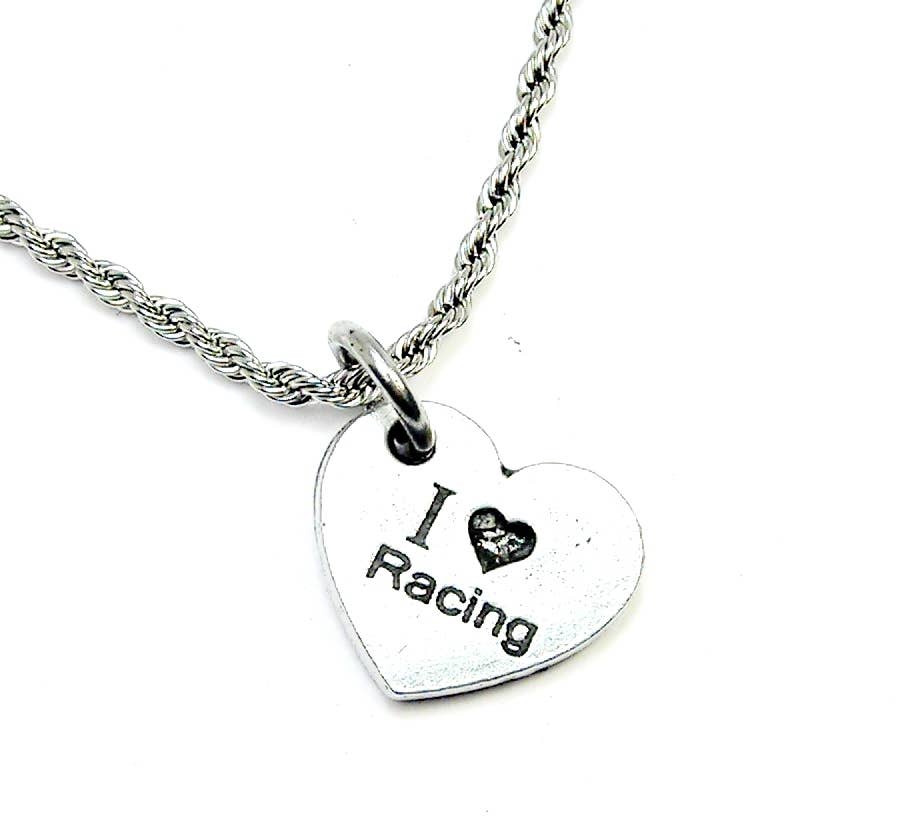 Chubby Chico Charms - I Love Racing 20" Rope Necklace Cars