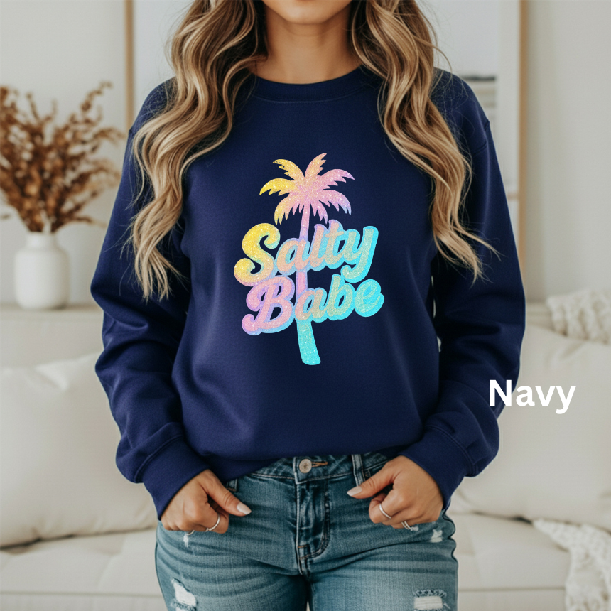 SALTY BABE GRAPHIC SWEATSHIRT