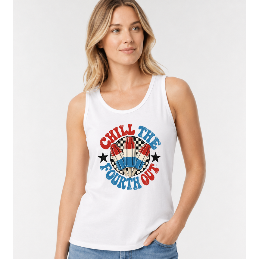 FINAL SALE TANK*** CHILL THE FOURTH OUT POPSICLE