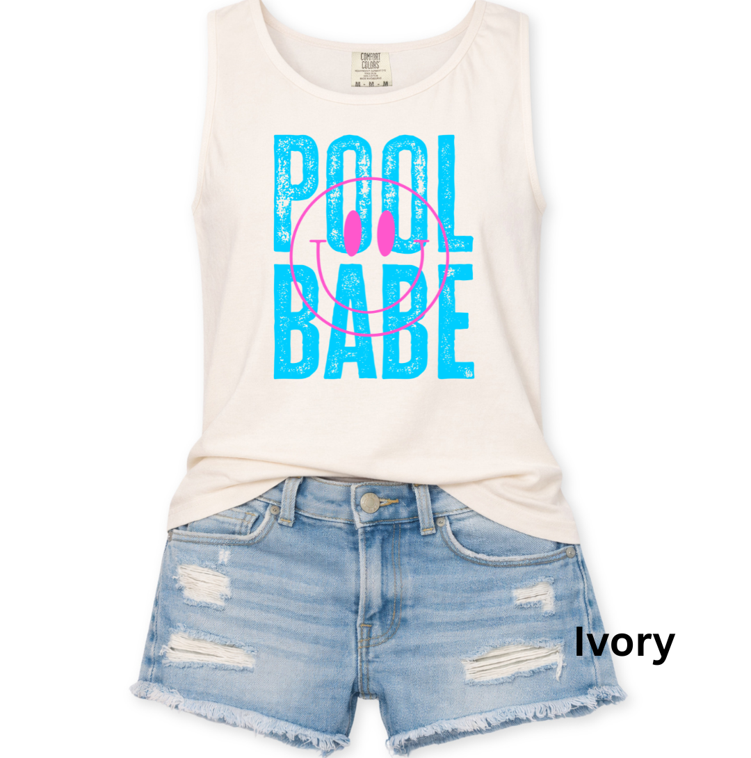 POOL BABE COMFORT COLORS GRAPHIC TANK