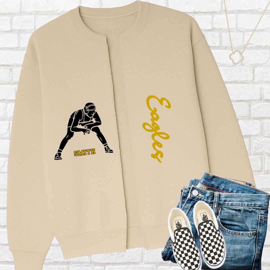 WRESTLING Custom Split Cardigan