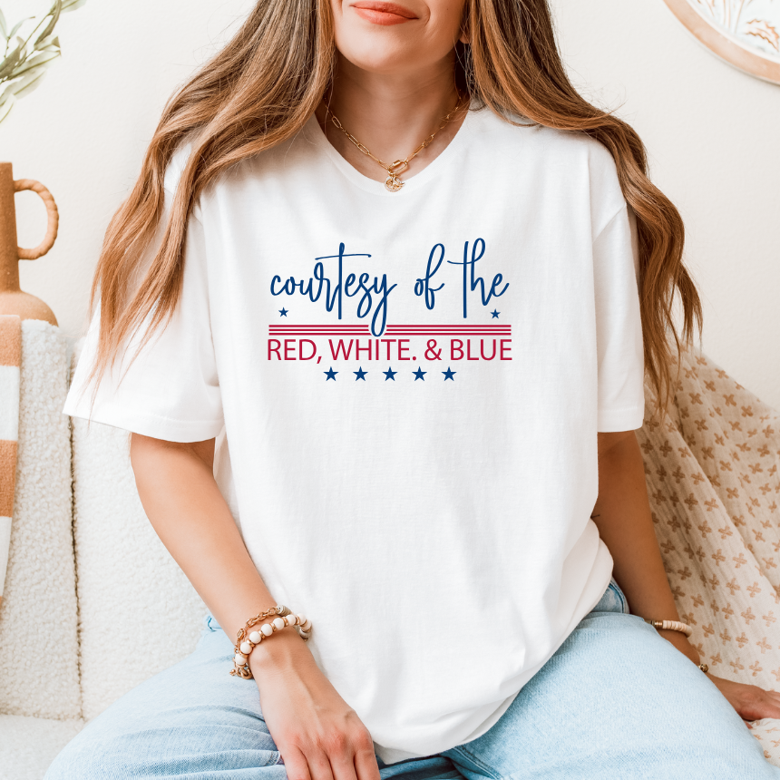 **FINAL SALE** COURTESY OF THE RED, WHITE AND BLUE