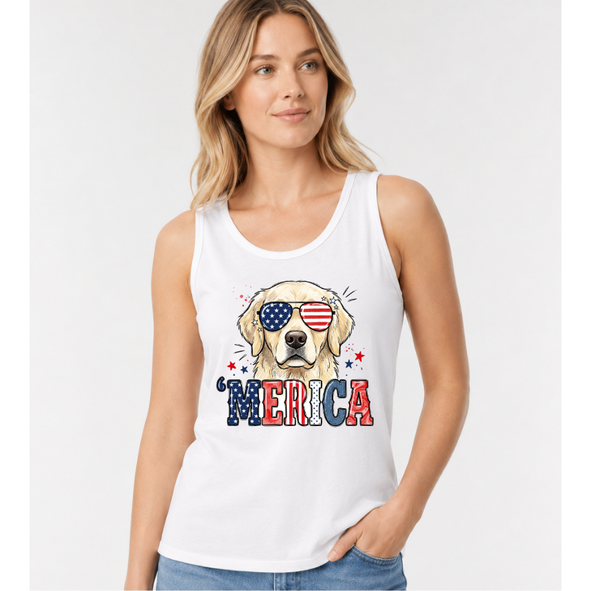 FINAL SALE TANK*** MERICA LAB