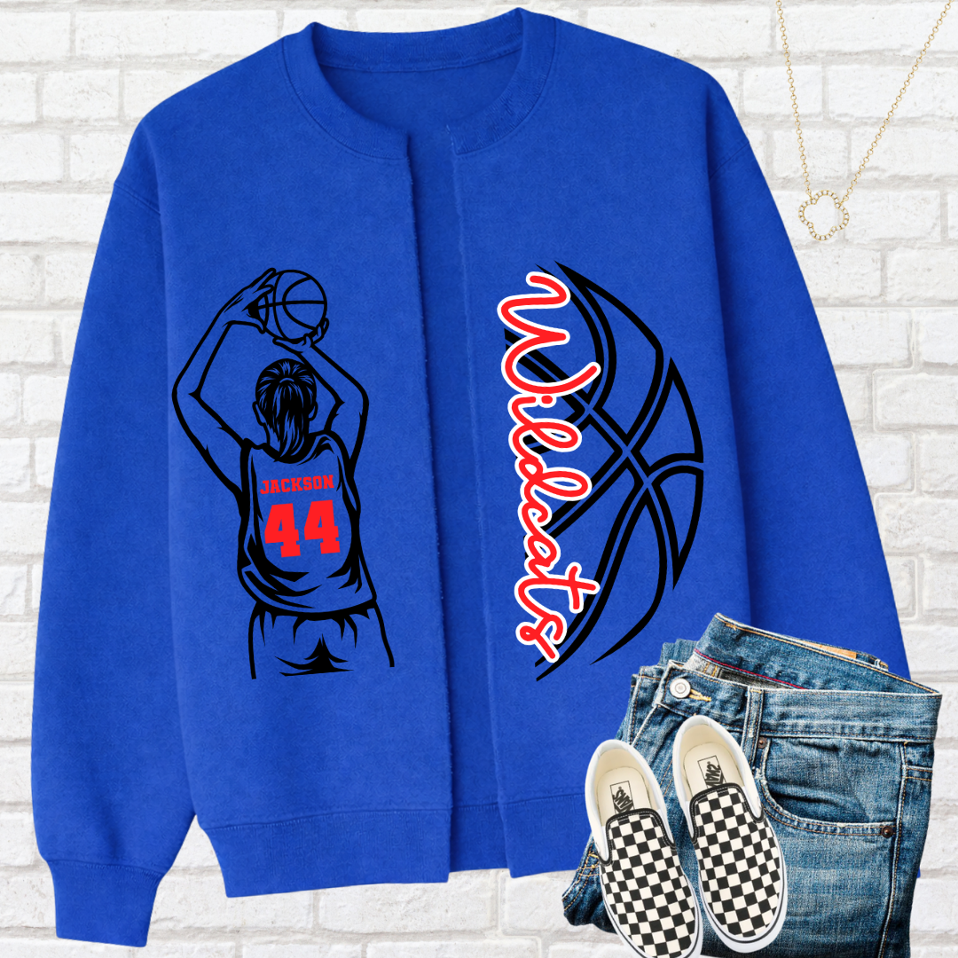 BASKETBALL GIRL OR BOY Custom Split Cardigan