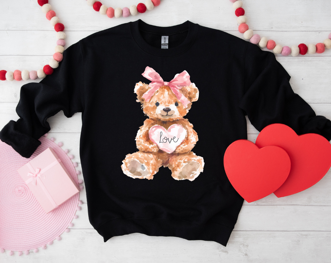 TEDDY BEAR GRAPHIC SWEATSHIRT