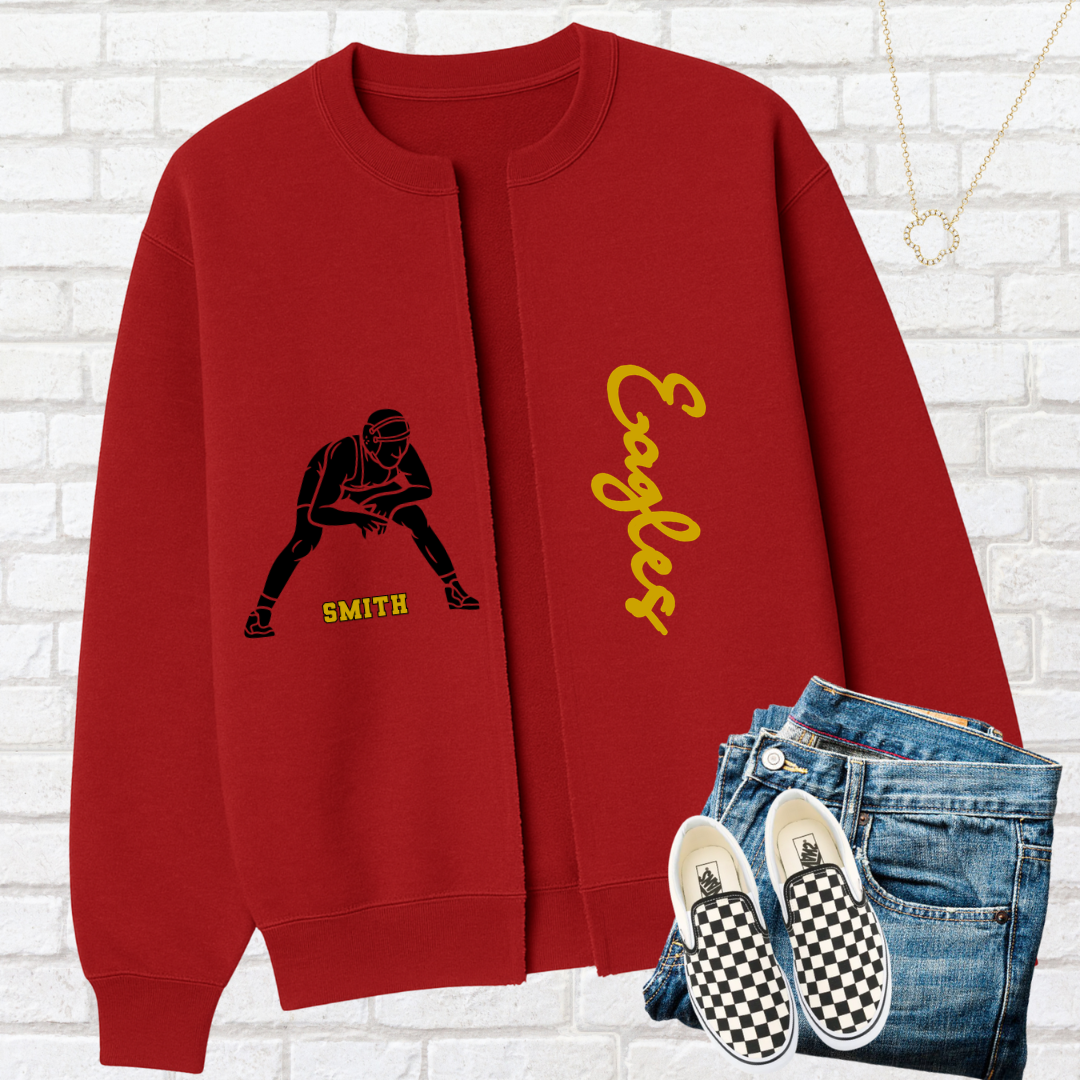WRESTLING Custom Split Cardigan