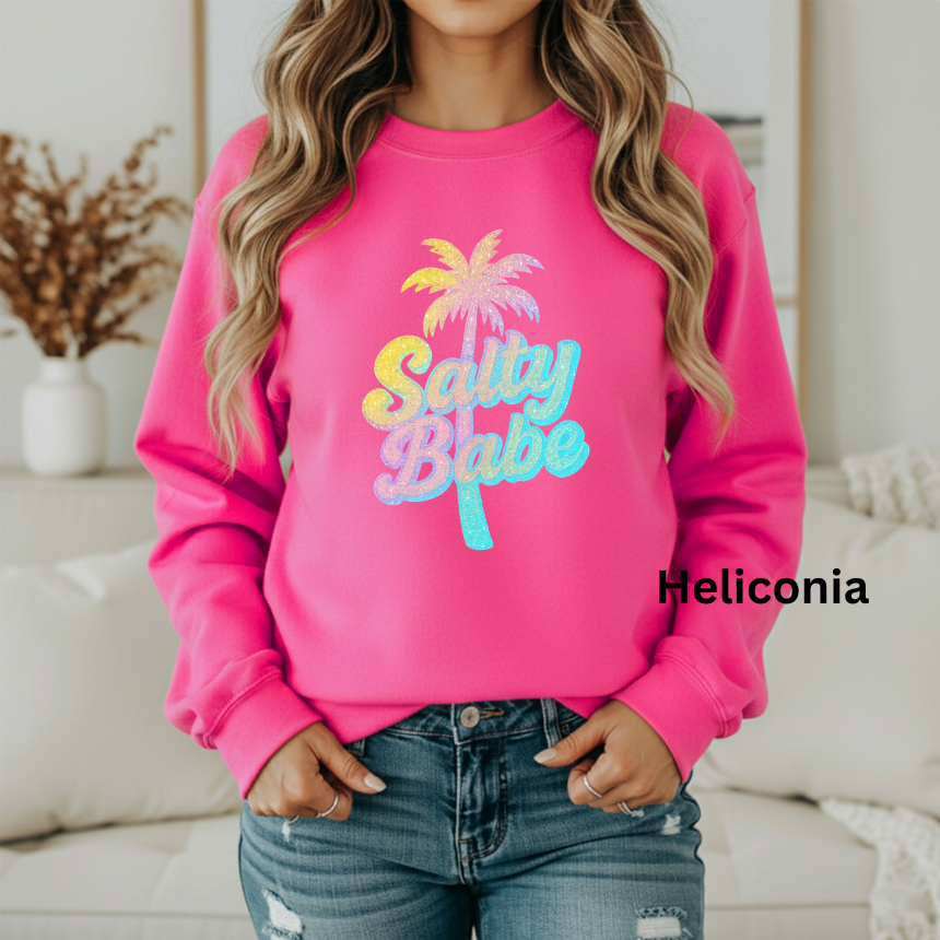 SALTY BABE GRAPHIC SWEATSHIRT