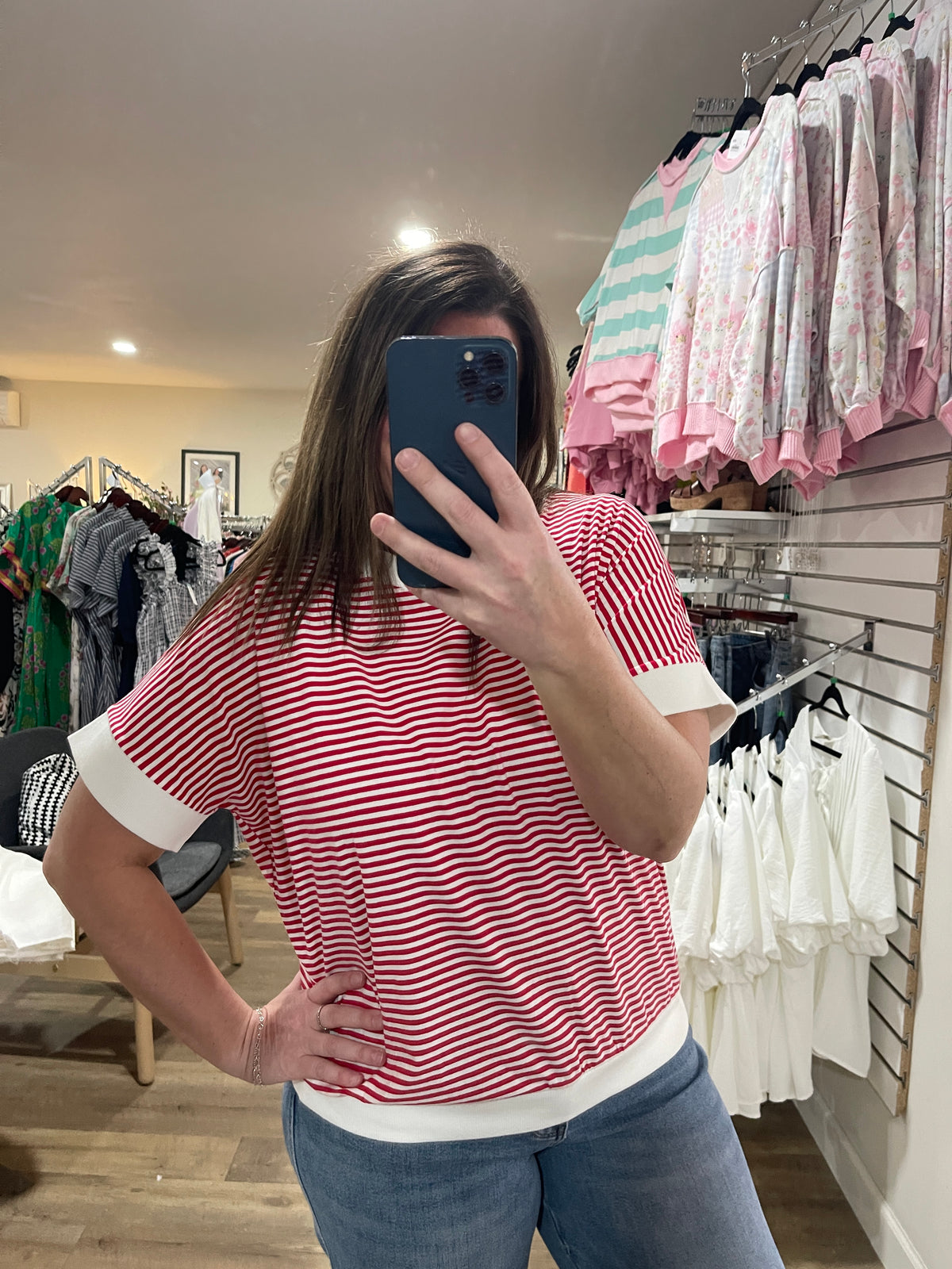 RUBY STRIPED KNIT TOP