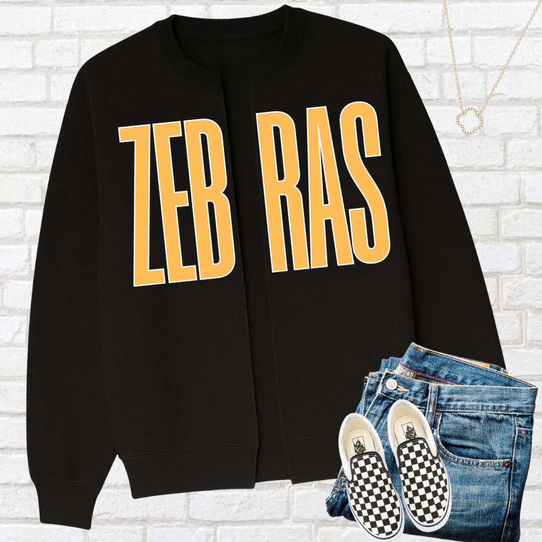 SCHOOL SPIRIT SPLIT SWEATSHIRT CARDIGAN