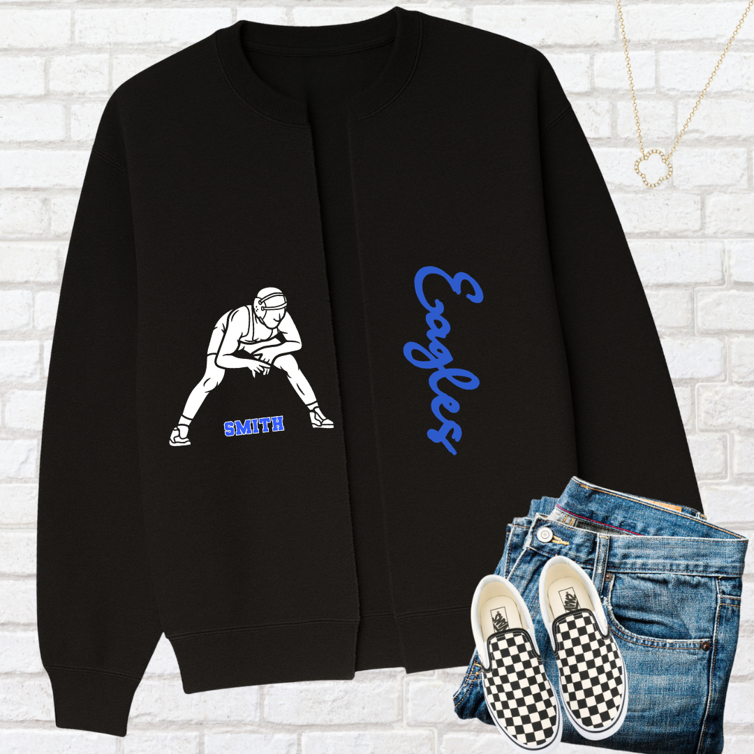 WRESTLING Custom Split Cardigan