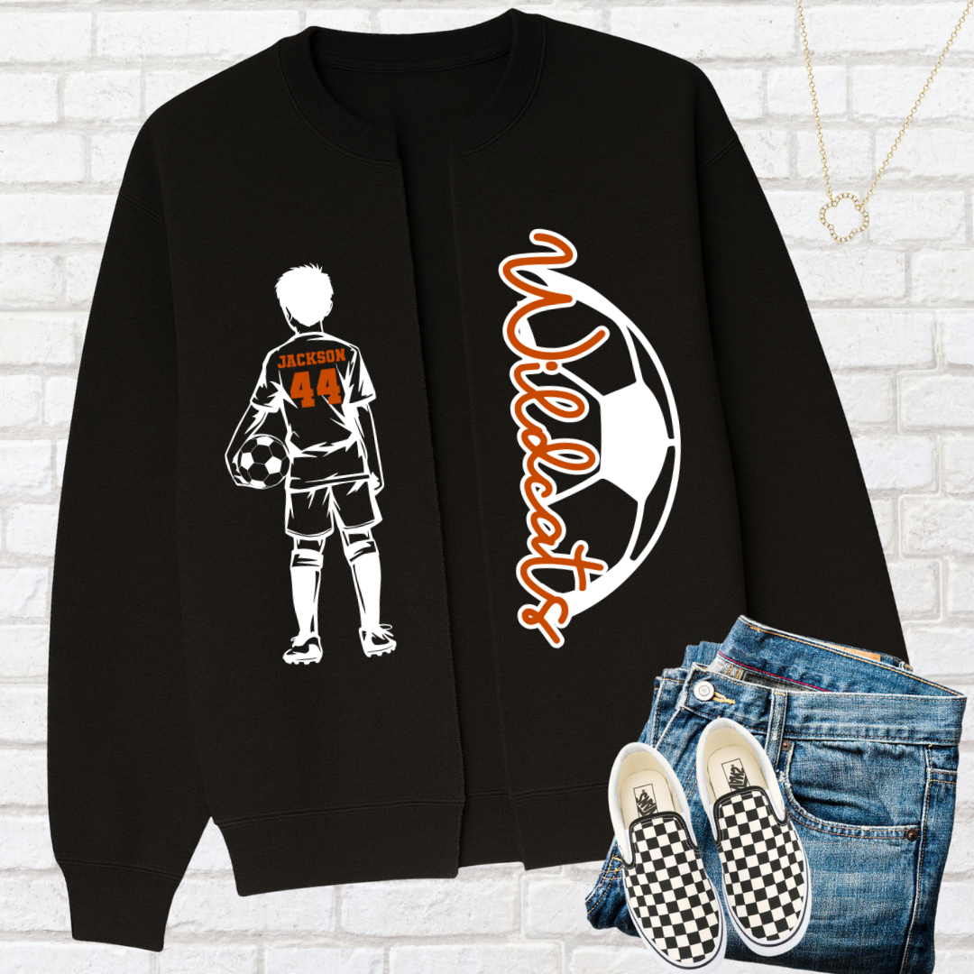 SOCCER GIRL OR BOY Custom Split Cardigan