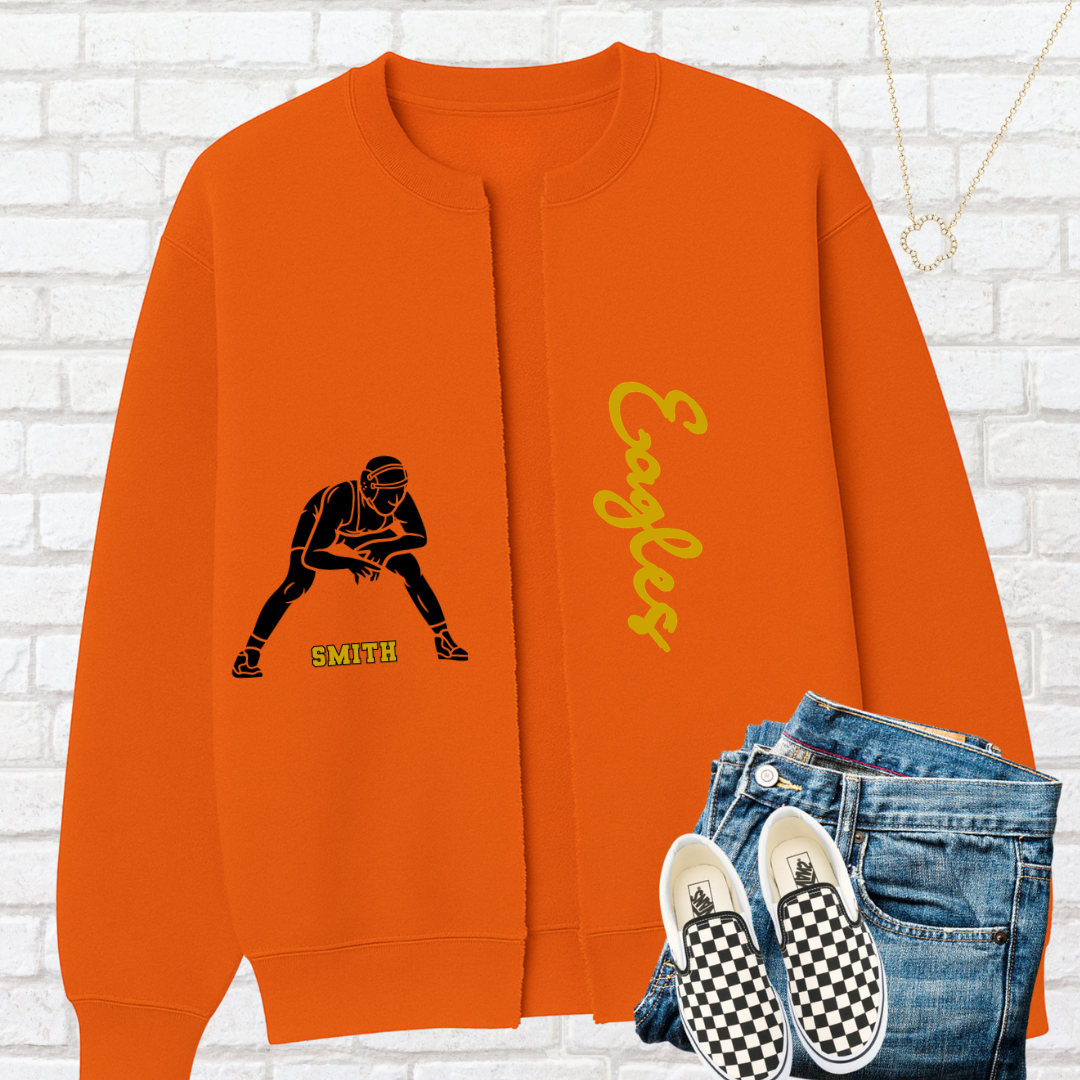 WRESTLING Custom Split Cardigan