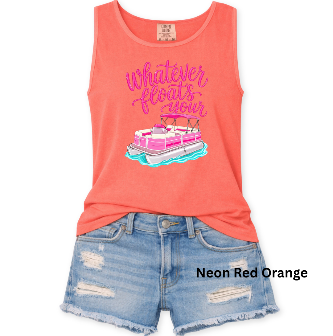 WHATEVER FLOATS YOUR BOAT - COMFORT COLORS TANK - S-3XL