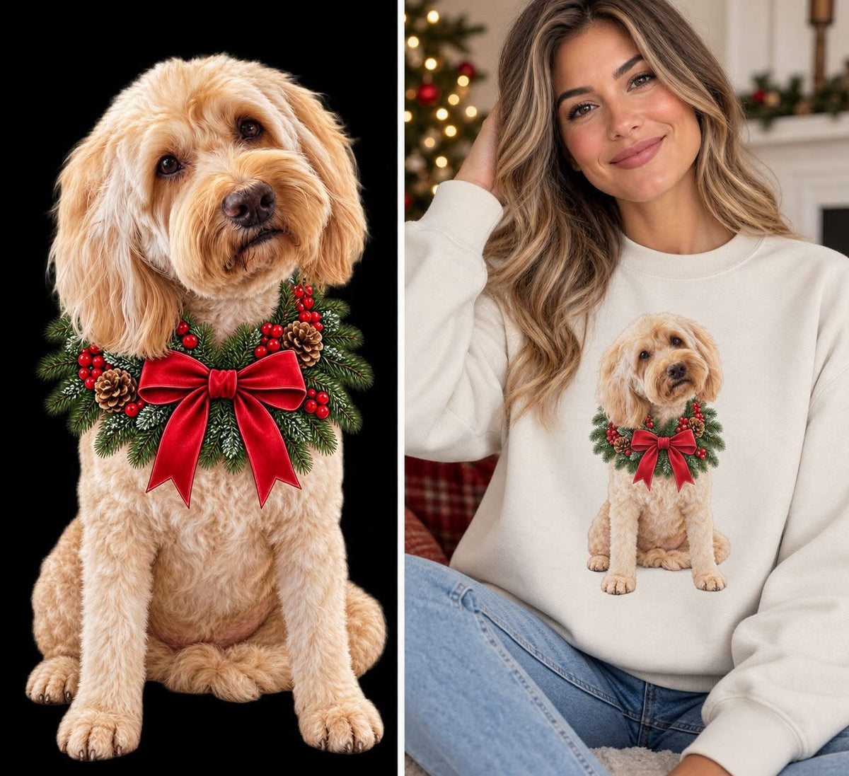 CUSTOM HOLIDAY PET SWEATSHIRT