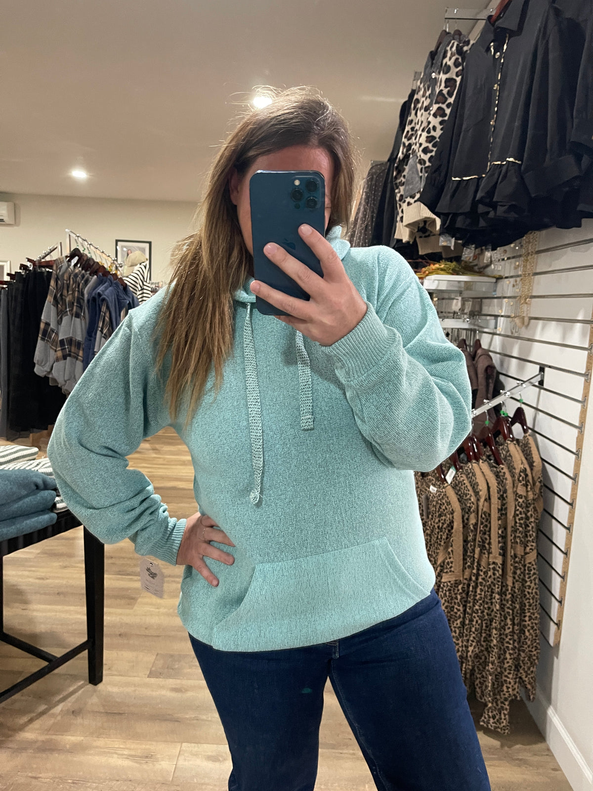 SEAGRASS  Nantucket Fleece Hooded Pullover